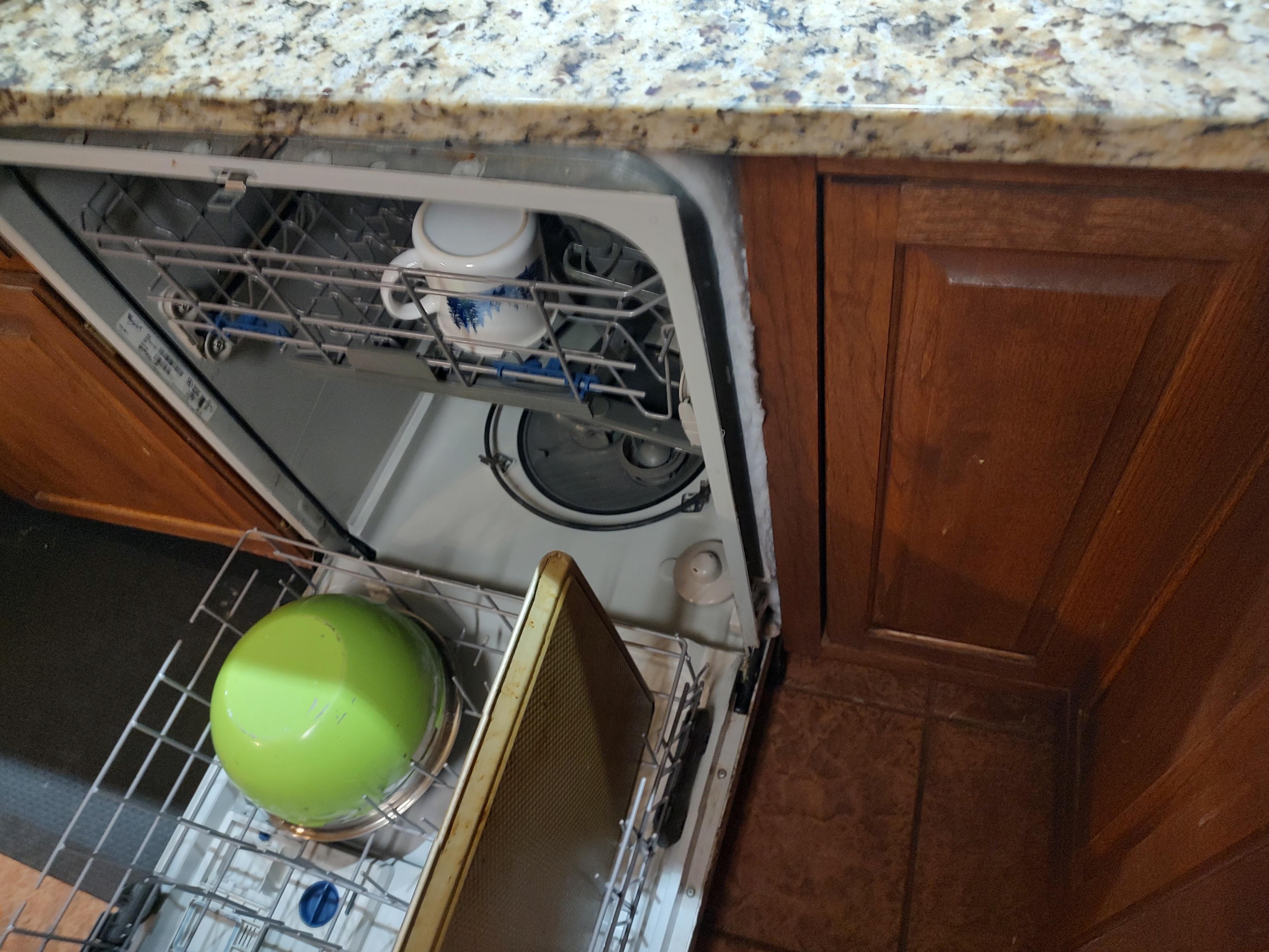 Not mounted, falling out of the cabinets, Will tip over when the racks are rolled out. 