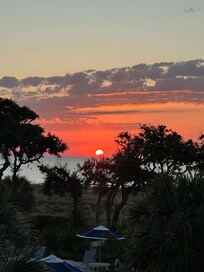 Sunrise off the balcony!