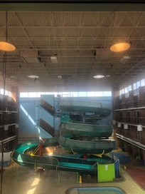 Pool water slides are