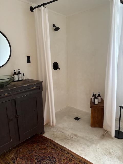 Beautiful ADA-compliant bathroom on main level.