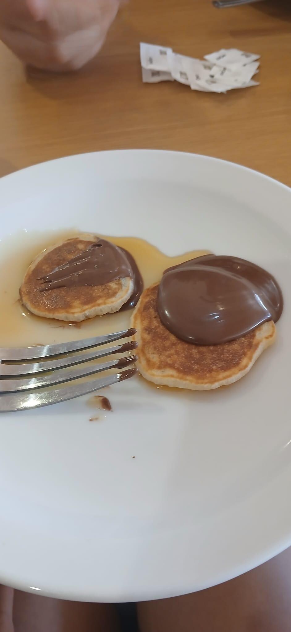 Tiny pancakes, if you can even call them that!