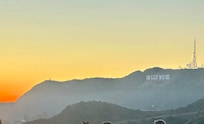 Nearby Griffith Observatory at sunset