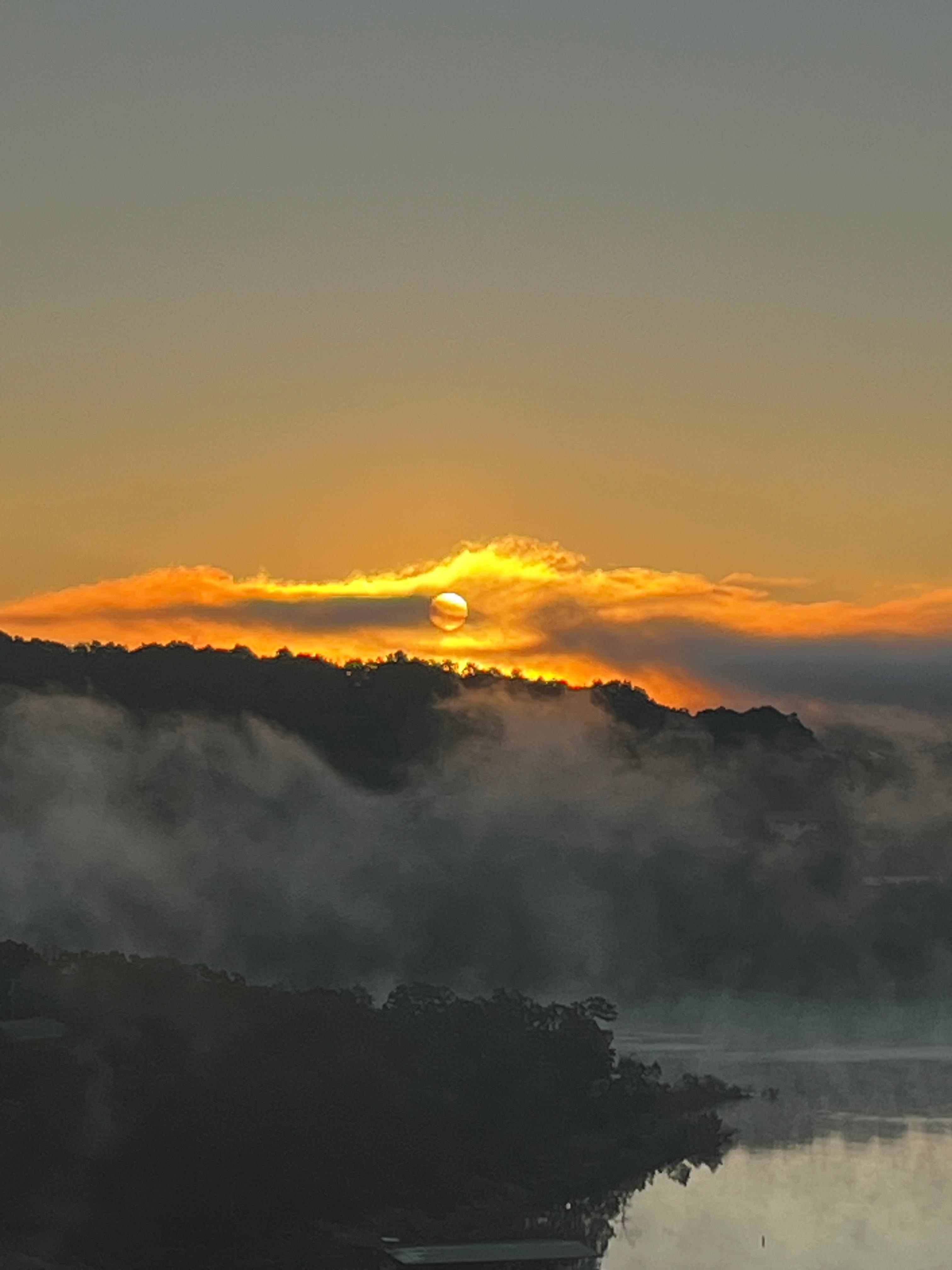 Sun rise from the deck