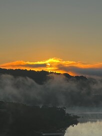 Sun rise from the deck