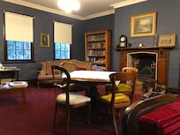 The lounge-dining room.