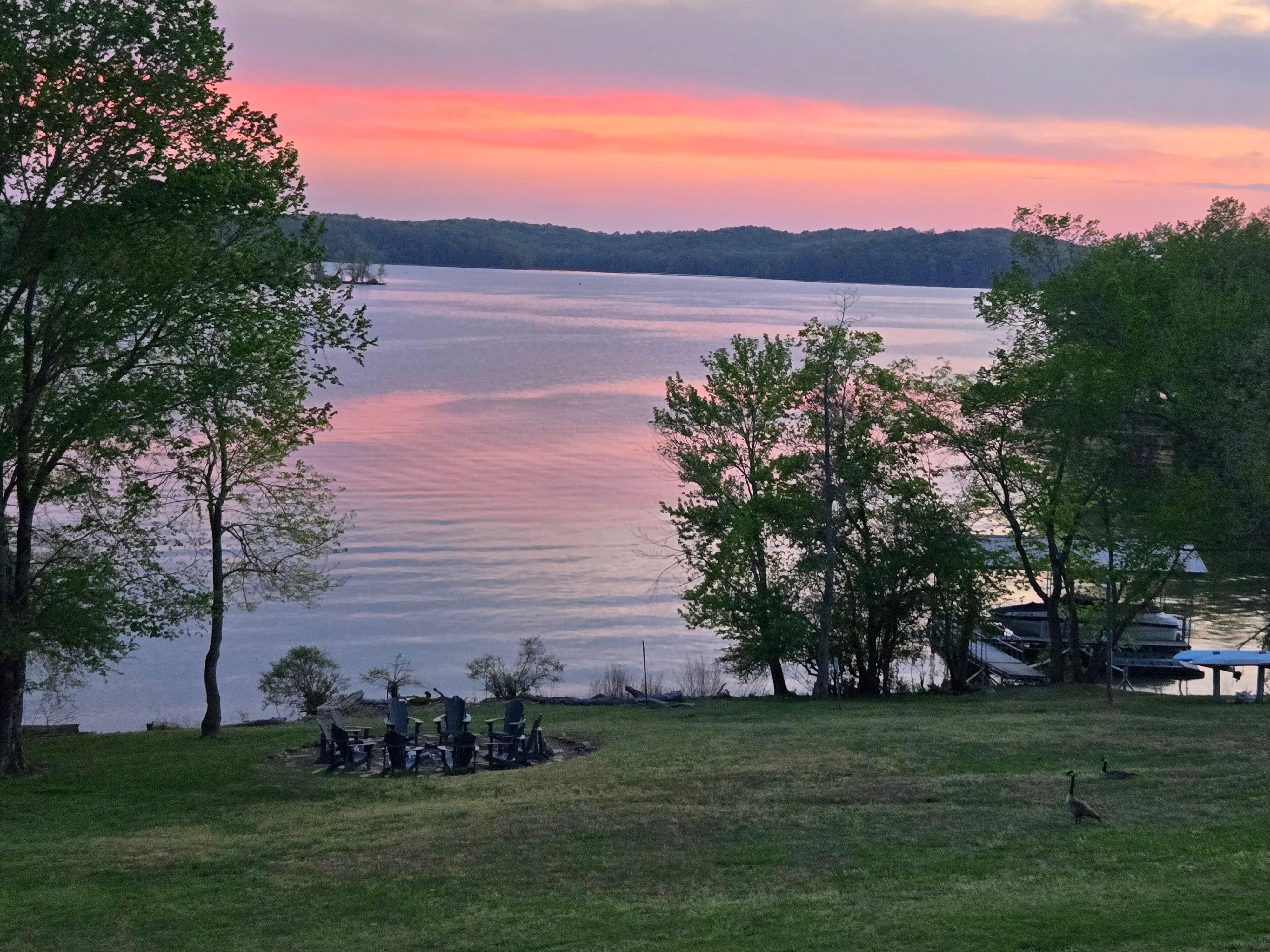 Sunset from the deck.
