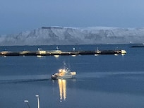 View from Window - across the bay to Esja mountains