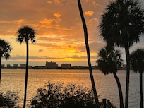 Beautiful sunsets as seen from porch swing.