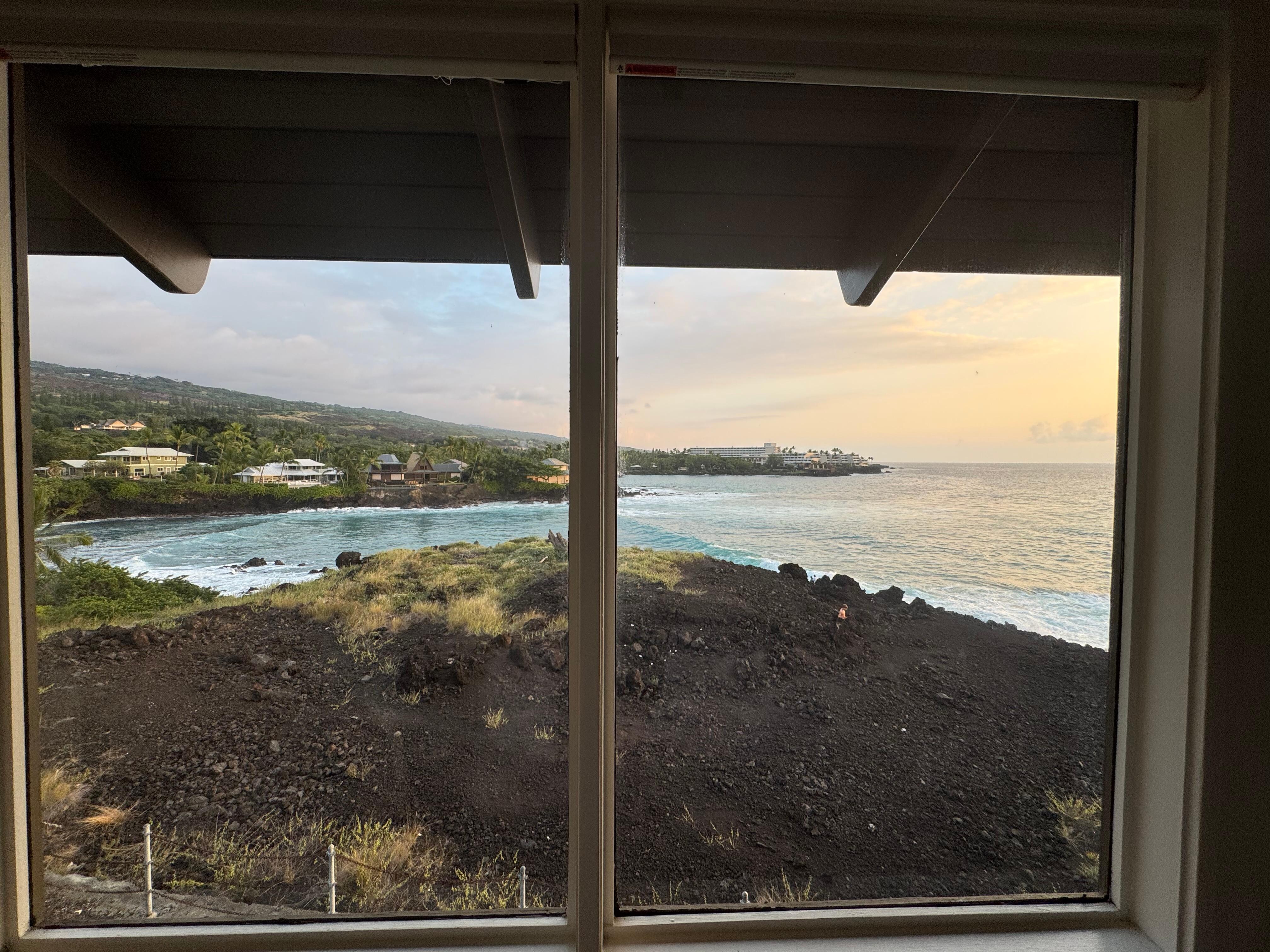 View from one of the several master bedroom windows