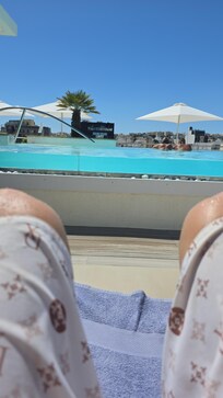 Pool area is great.