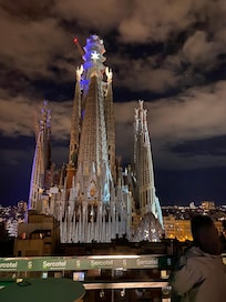ルーフトップテラスからのサグラダファミリア