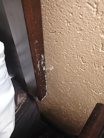 Mold on headboard of bed