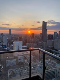 Sunset view from the balcony