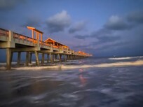 Pier after sunset
