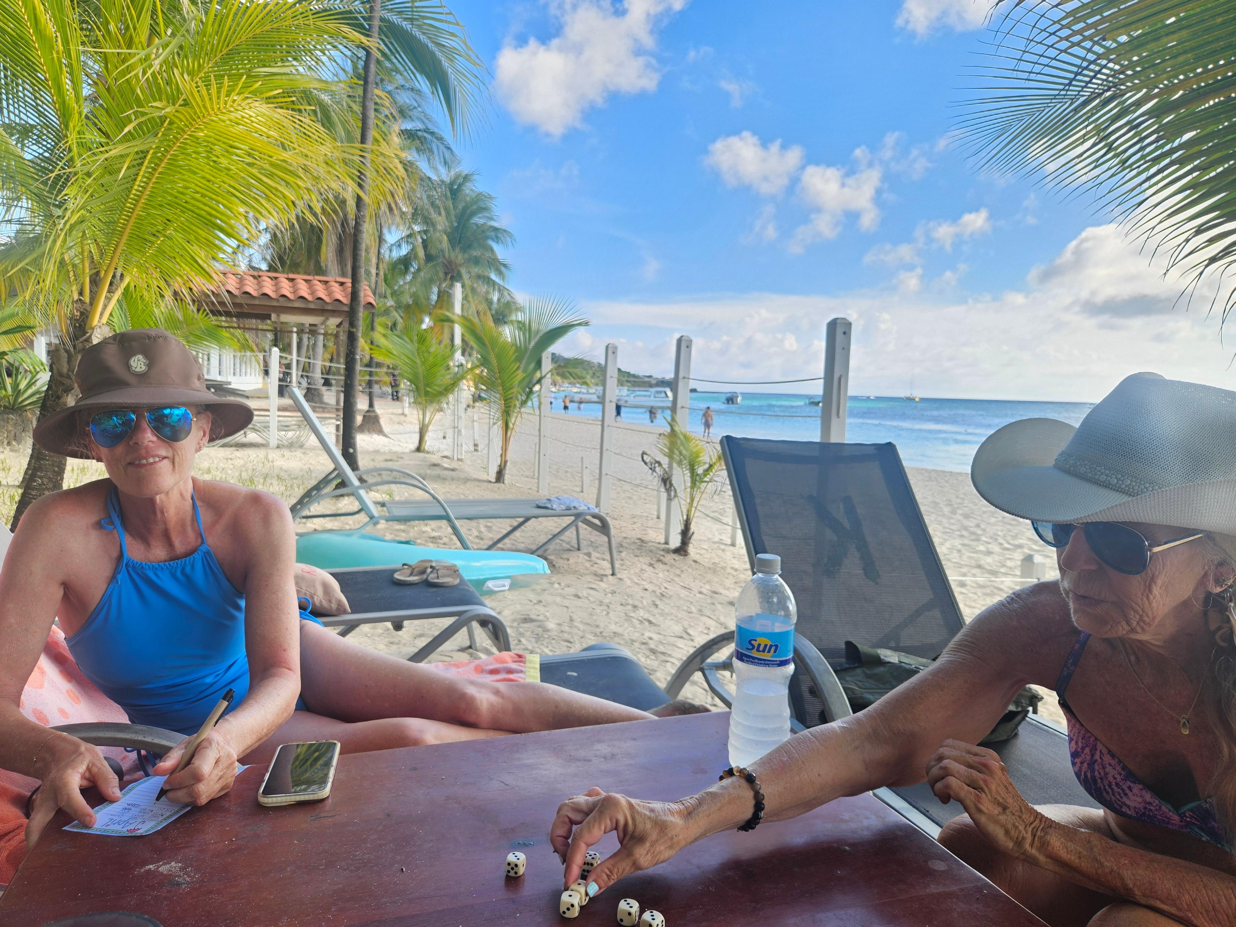 Our lounging area