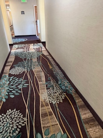 Hallway on direction to the rooms