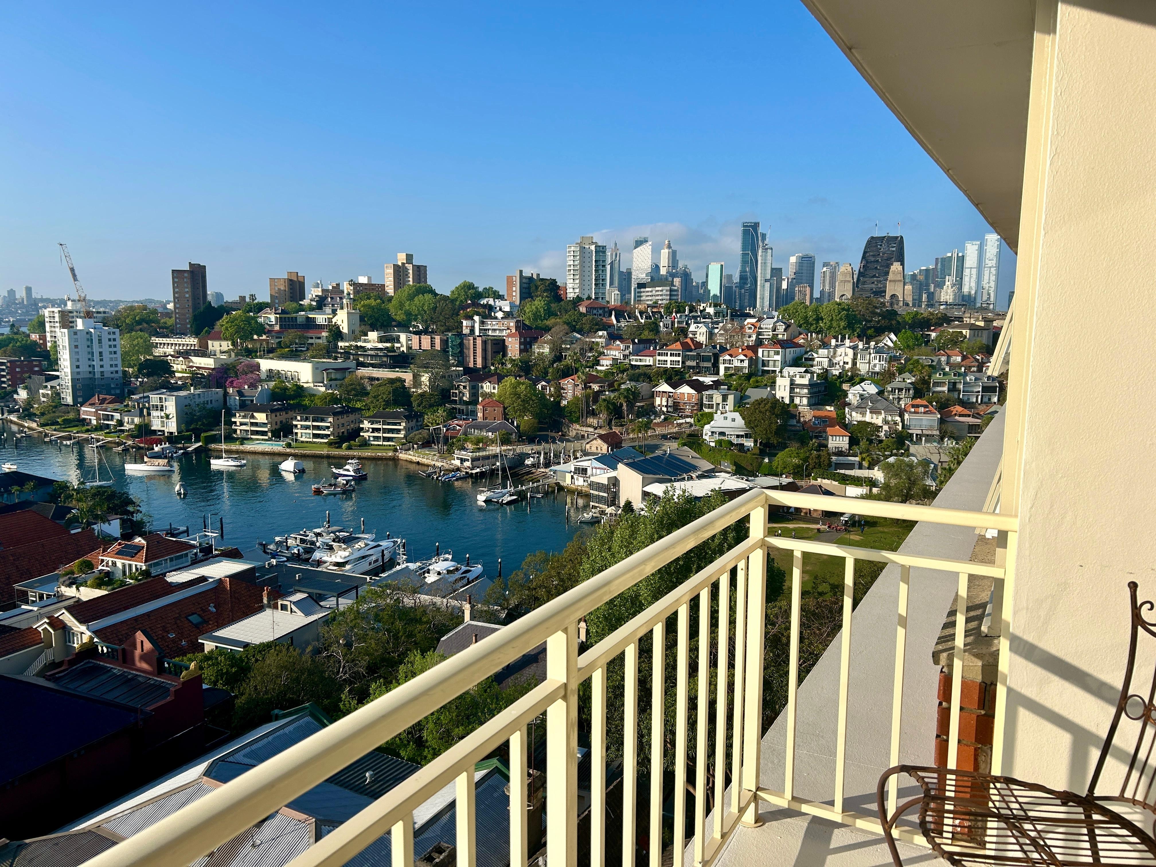 Sunshine on the balcony. 