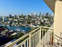 Sunshine on the balcony.