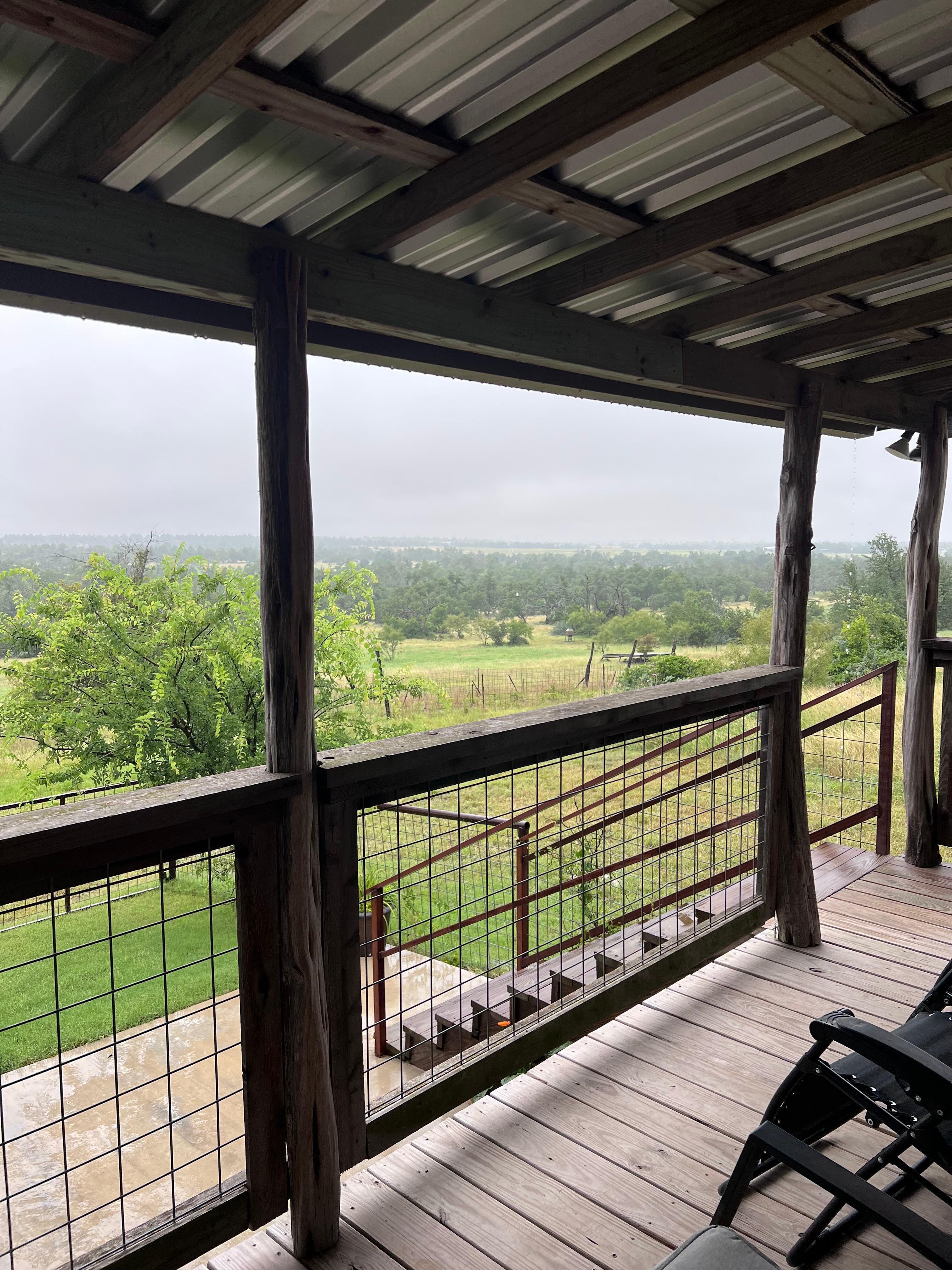 Great view from the back porch. 