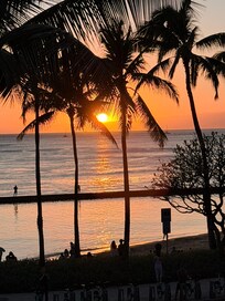 From a rooftop restaurant a block away from the unit.