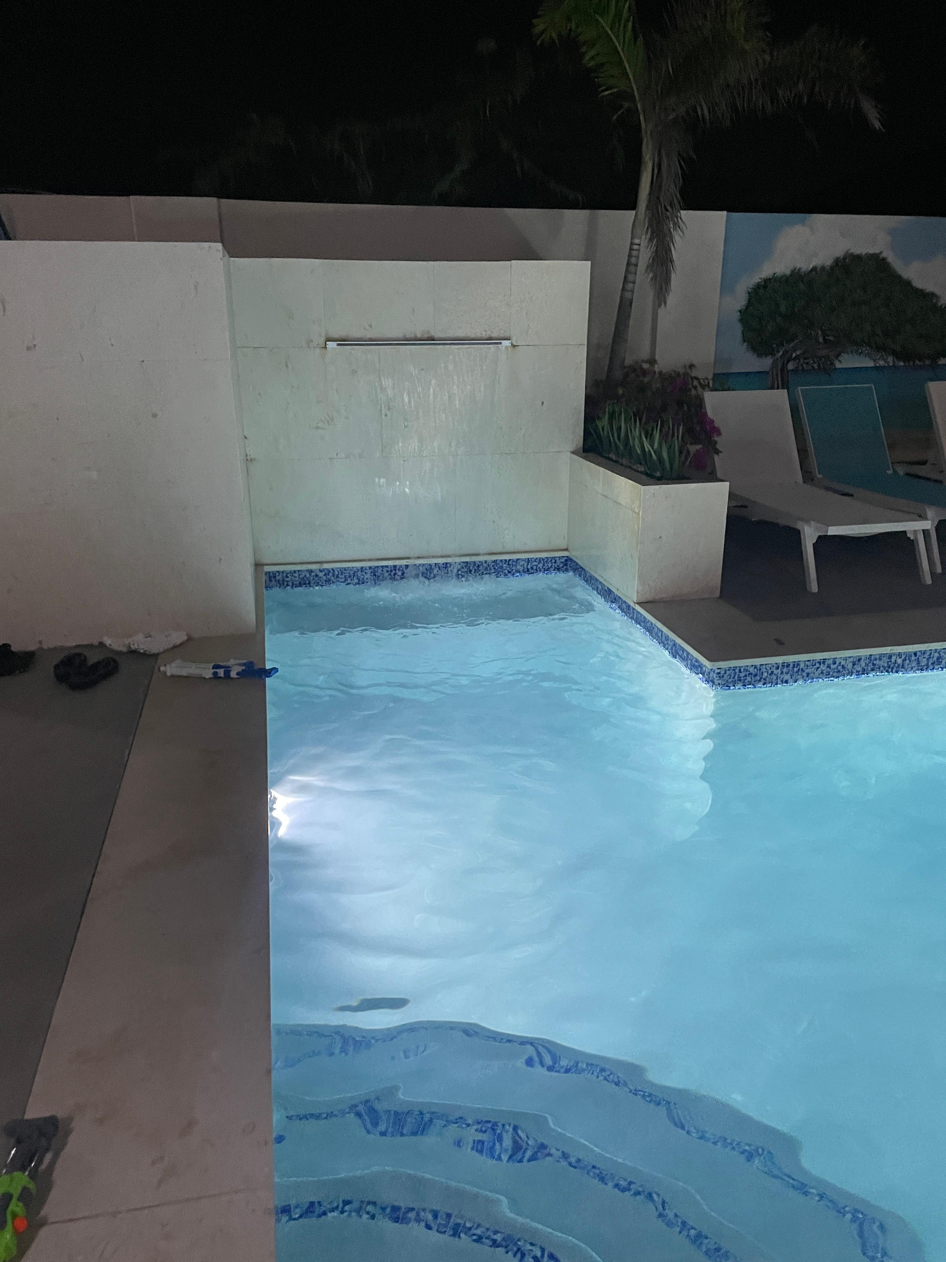 Pool waterfall