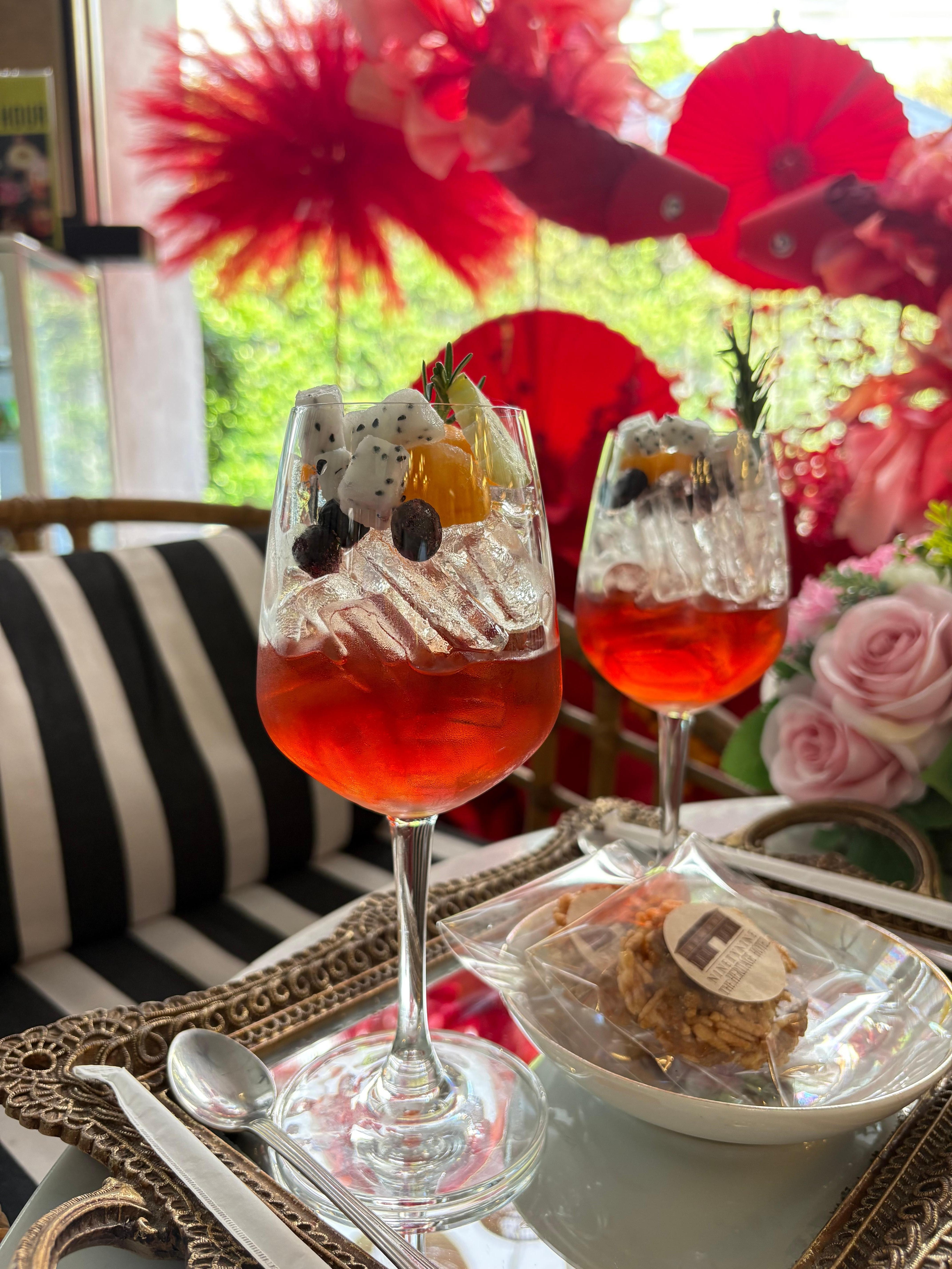 美しいウェルカムドリンク。