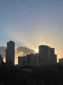 Sunrise from the balcony