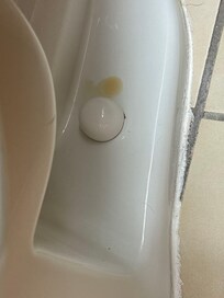 Toilet base was dirty