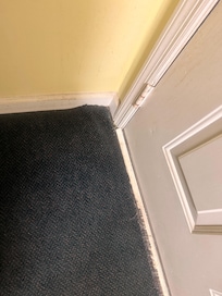 Carpet coming up and dirty