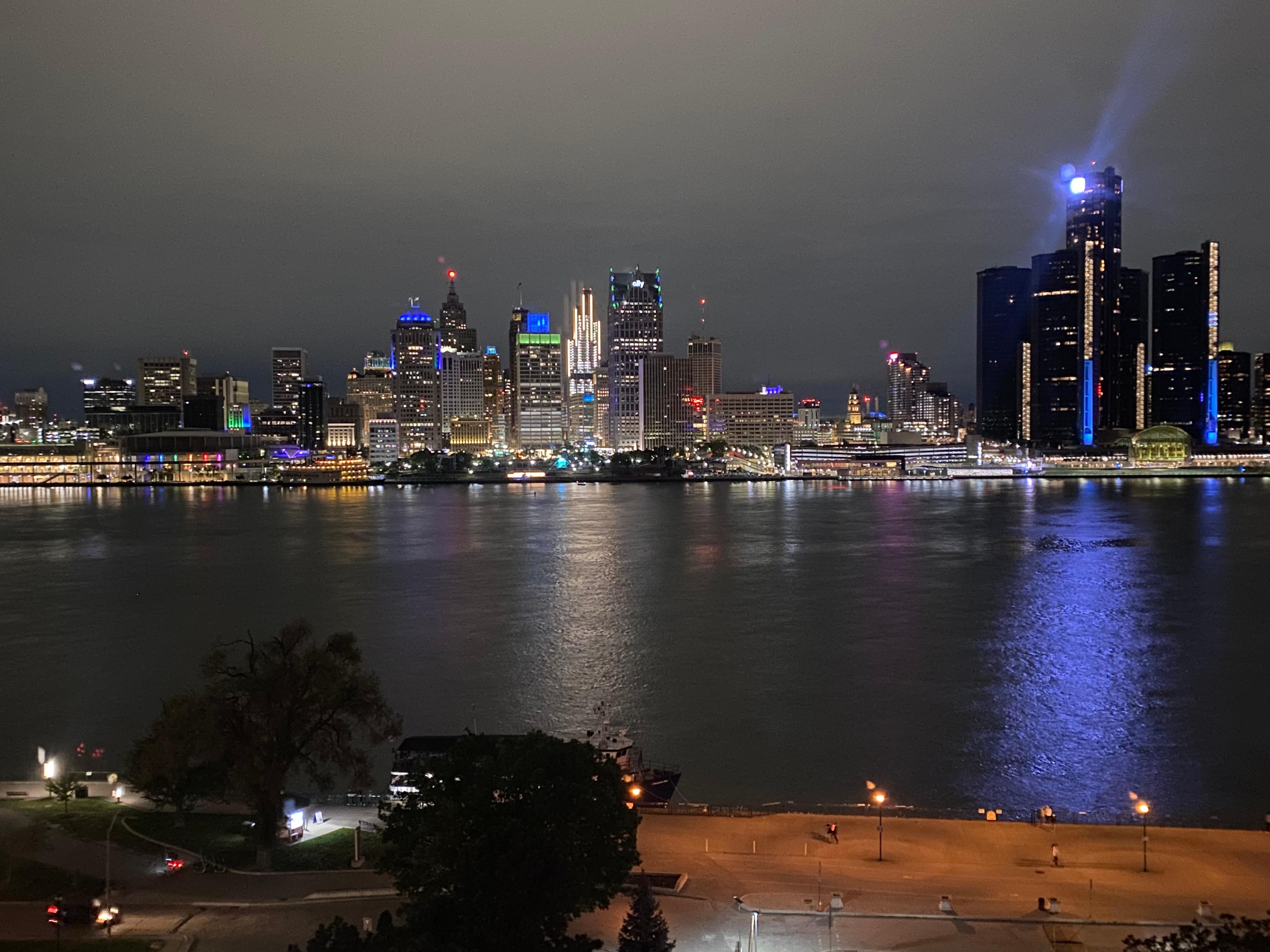 View of Detroit from the hotel 