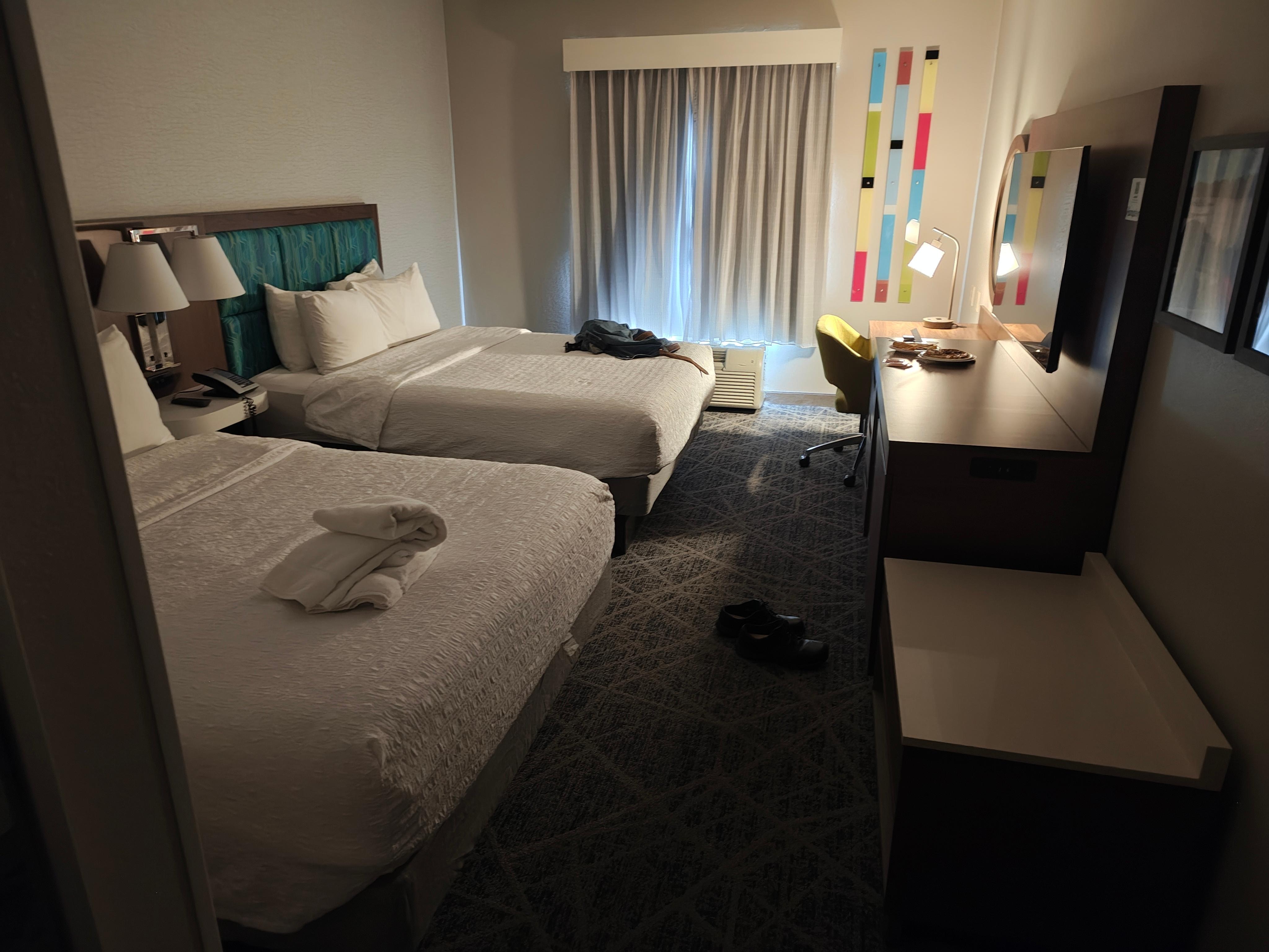 Clean room, good blackout curtains 