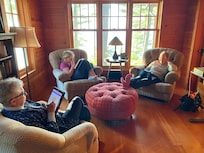 Many private spaces to rest and relax.