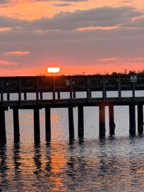 Sunset view from Capri Fish House