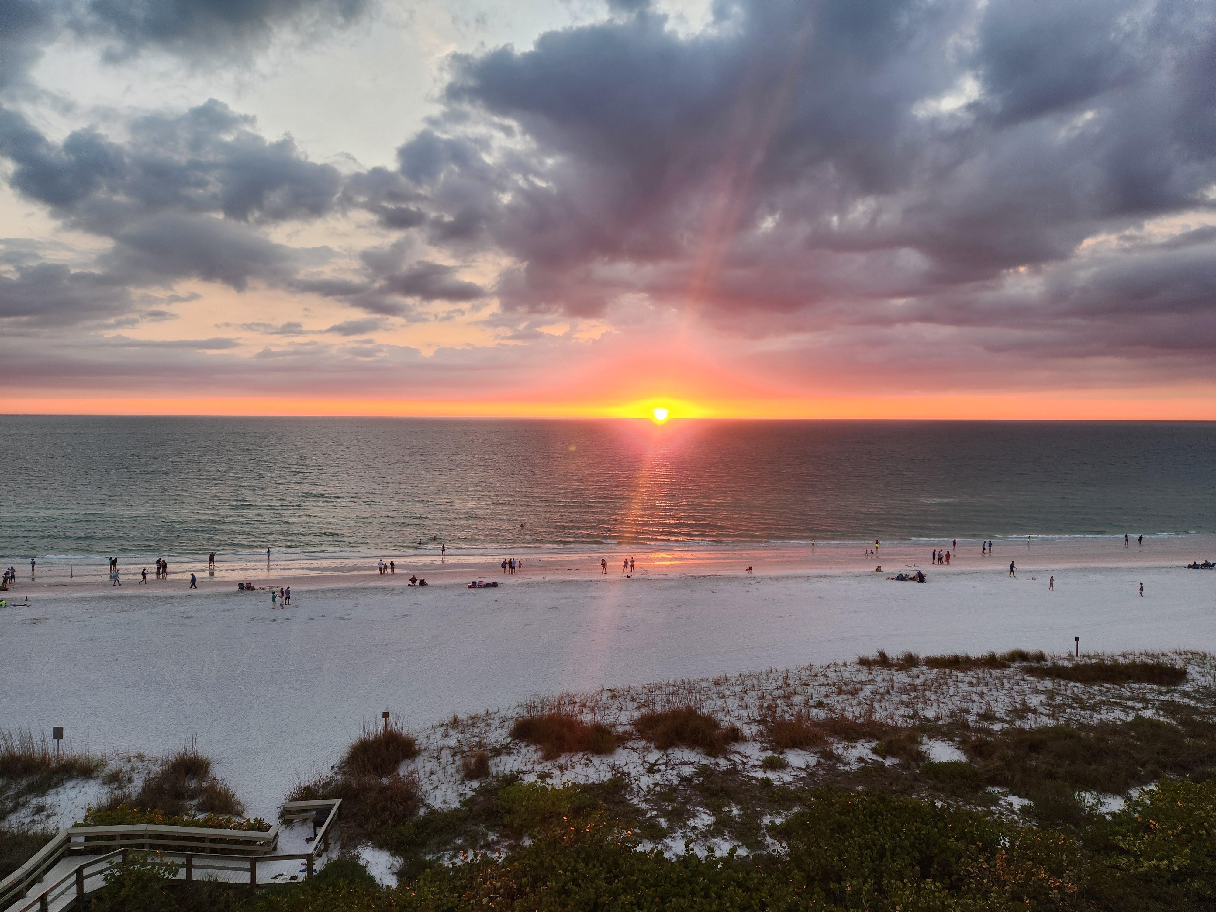 Sunset from balcony.