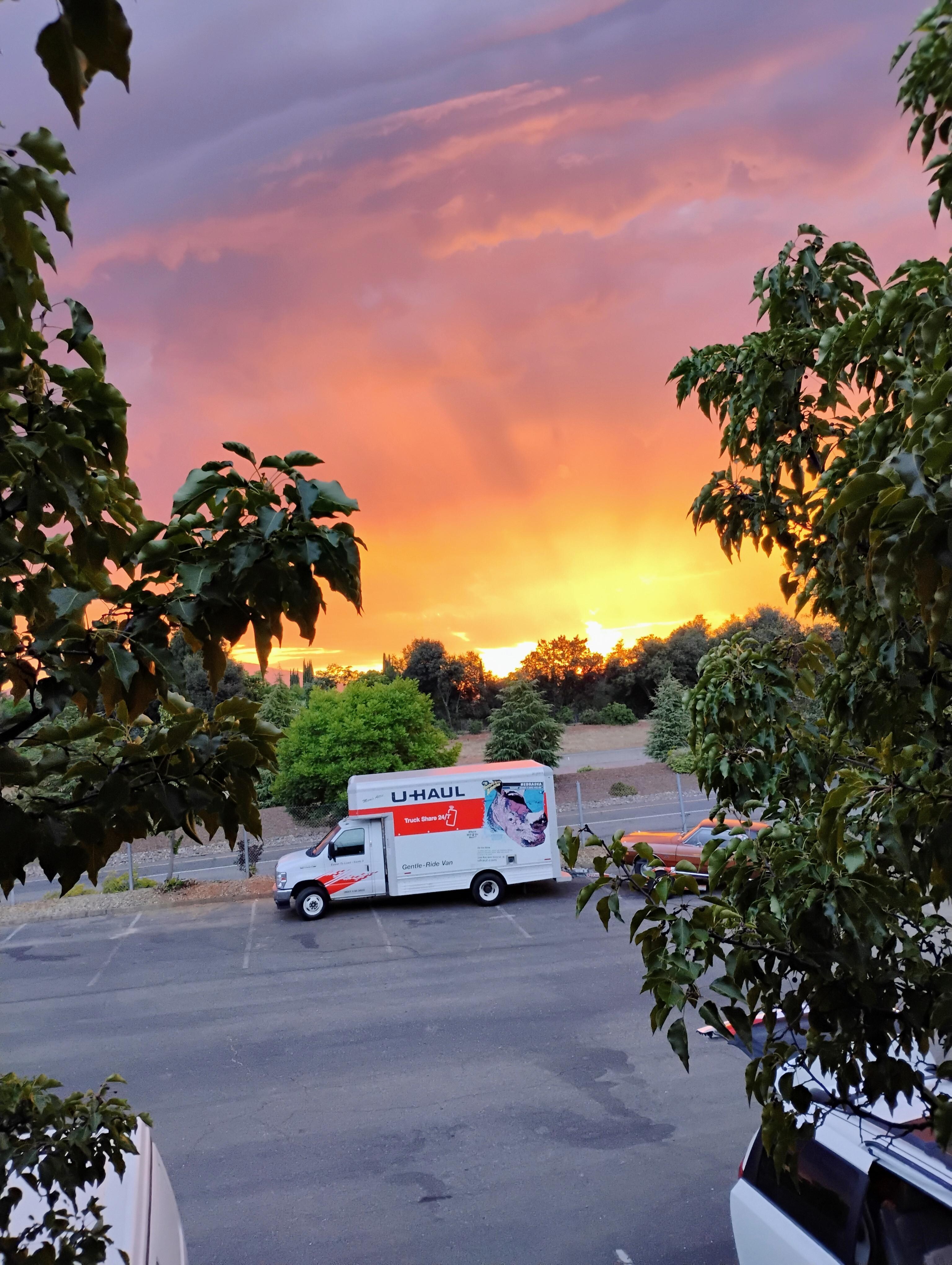 The sunset from our balcany