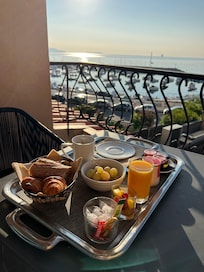 Breakfast on the balcony