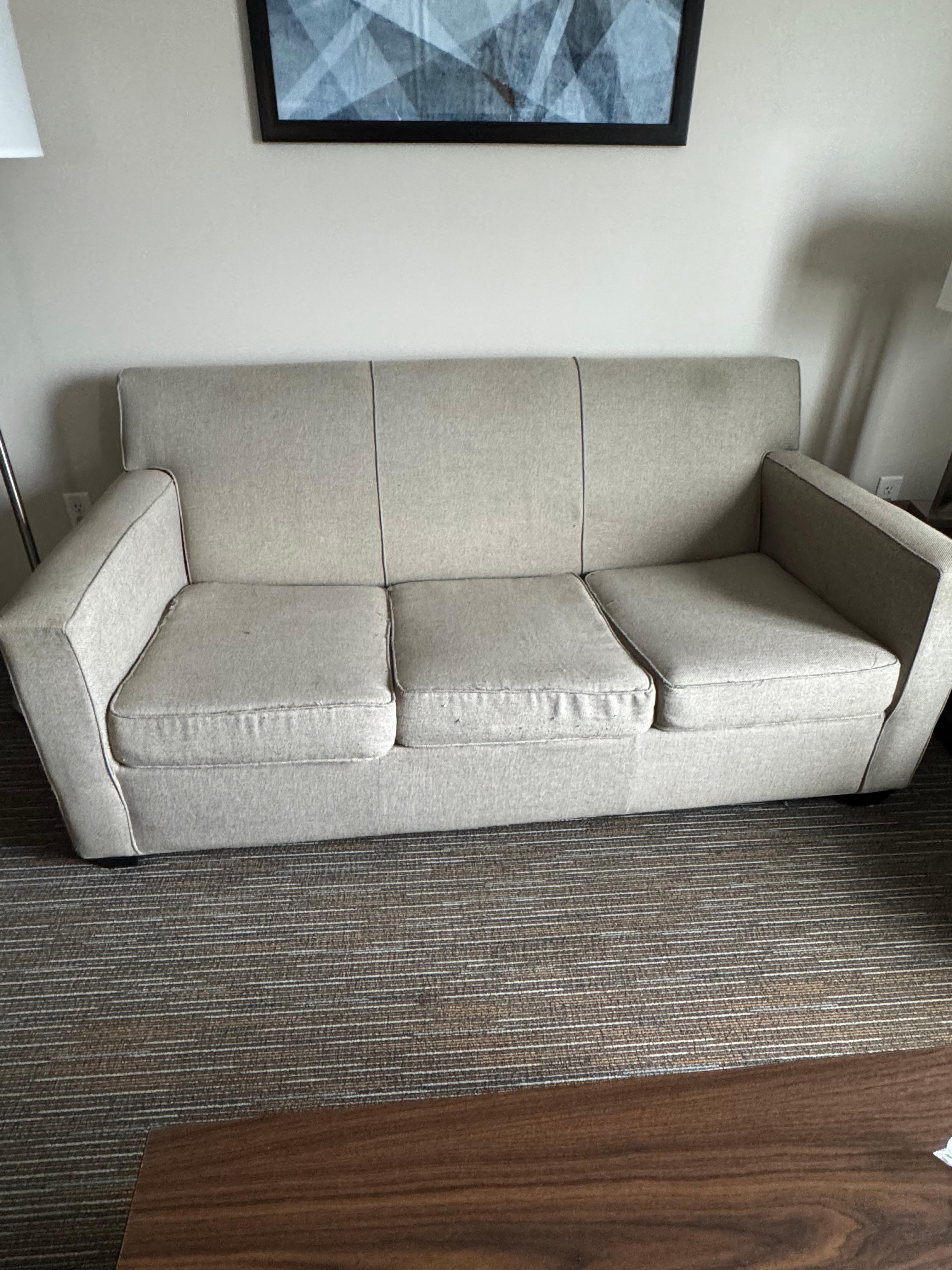 Couch looks worn out 