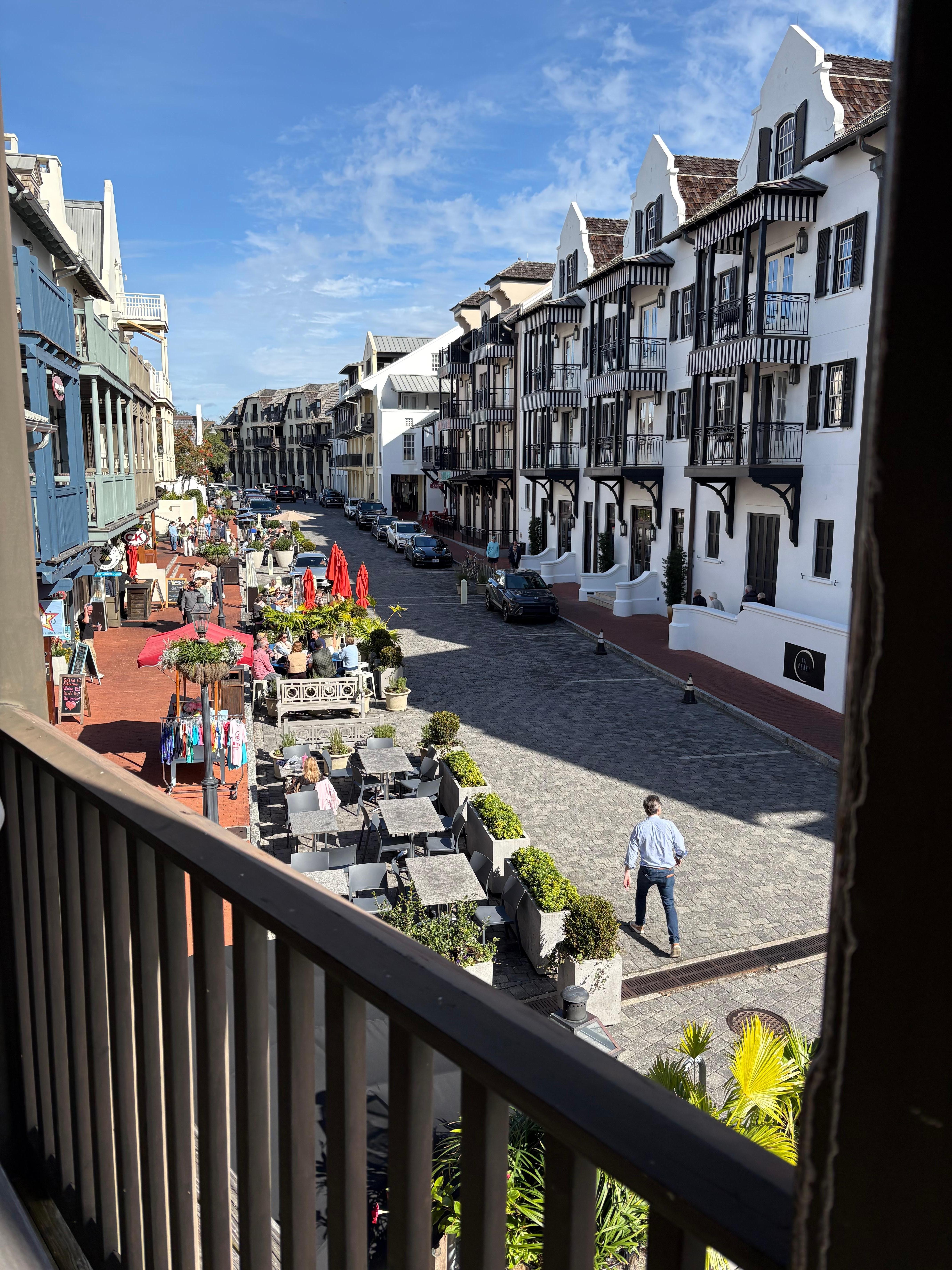 Street view from front balcony