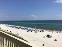 View from the balcony. Perfect beach day.