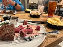 Best steak and cheese grits I’ve ever had @ the hochatown casino!!!