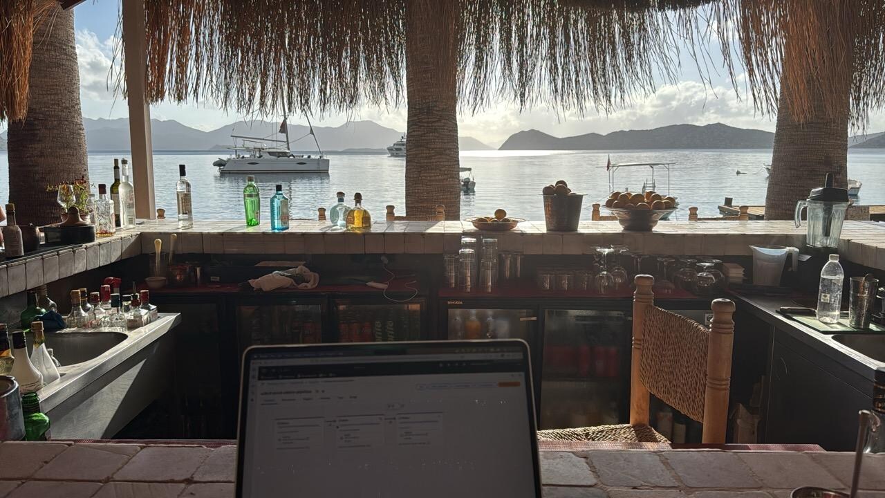 even working was a pleasure with this view