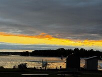 Sunsetting Lake Hood Ak. Home of most float planes per capita in state