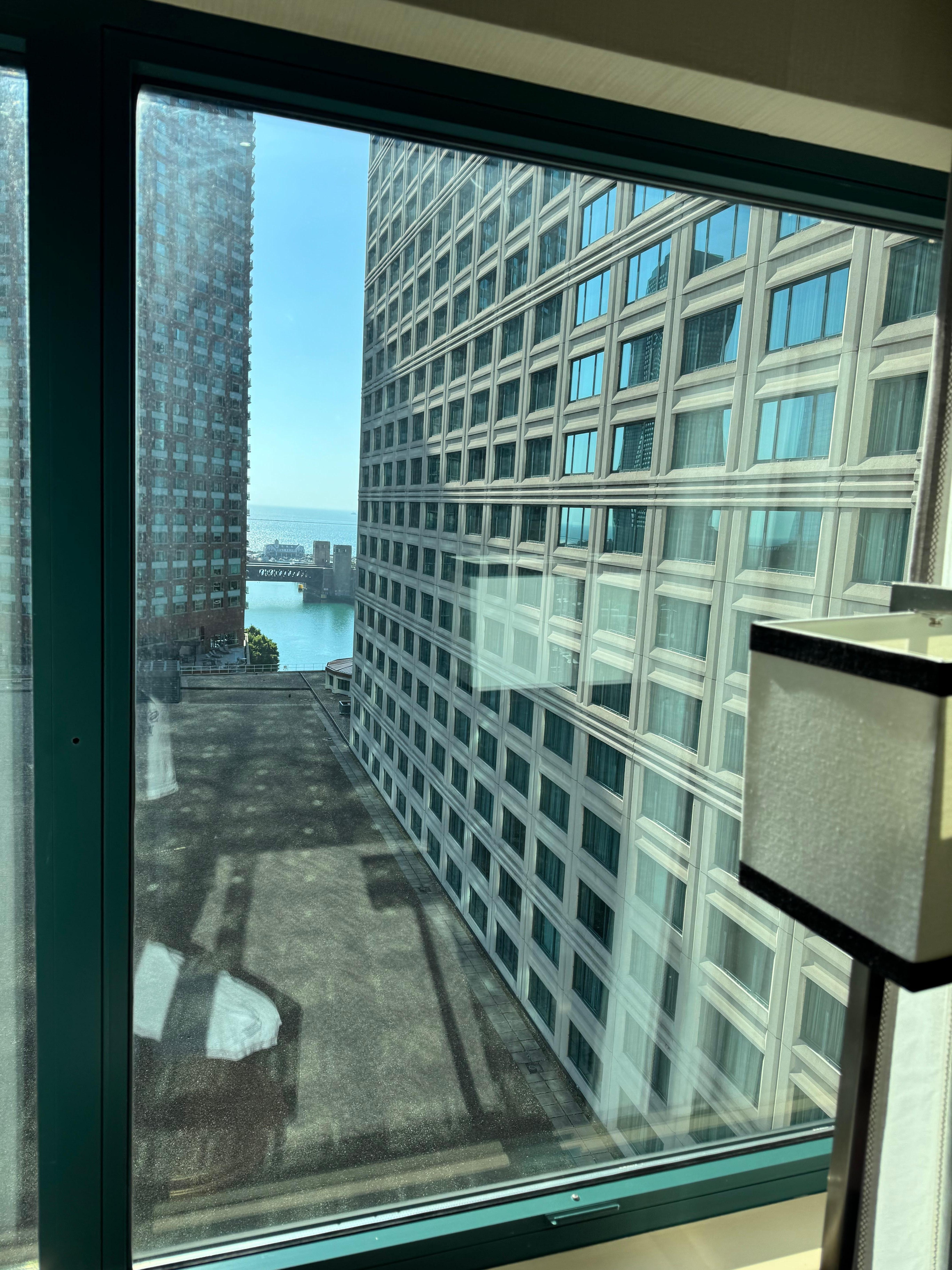 Another tiny little space between two buildings where you can see just a flash of that “lake view”.