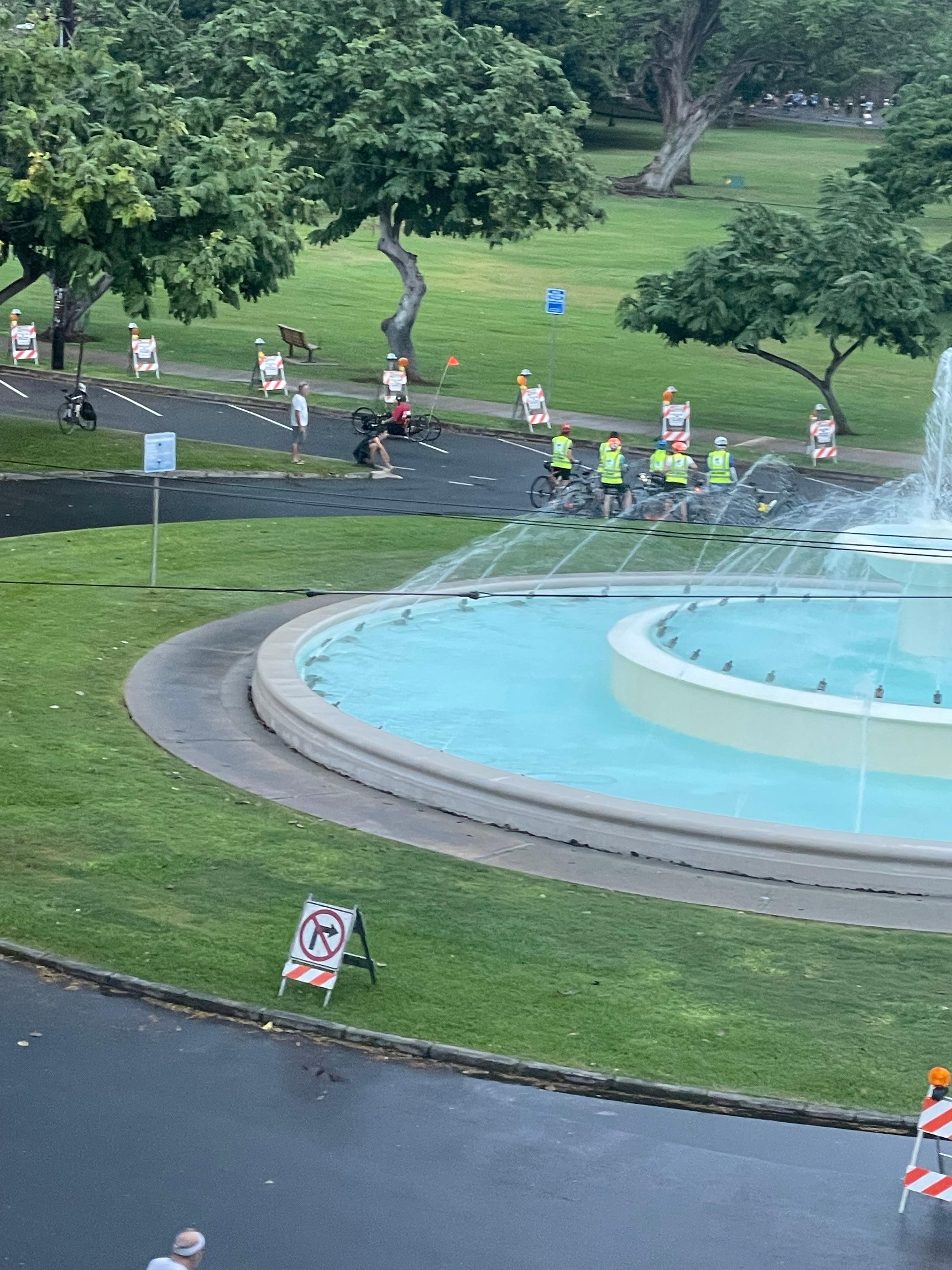 View from Balcony of the park