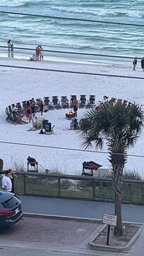 Barn fires on beaches