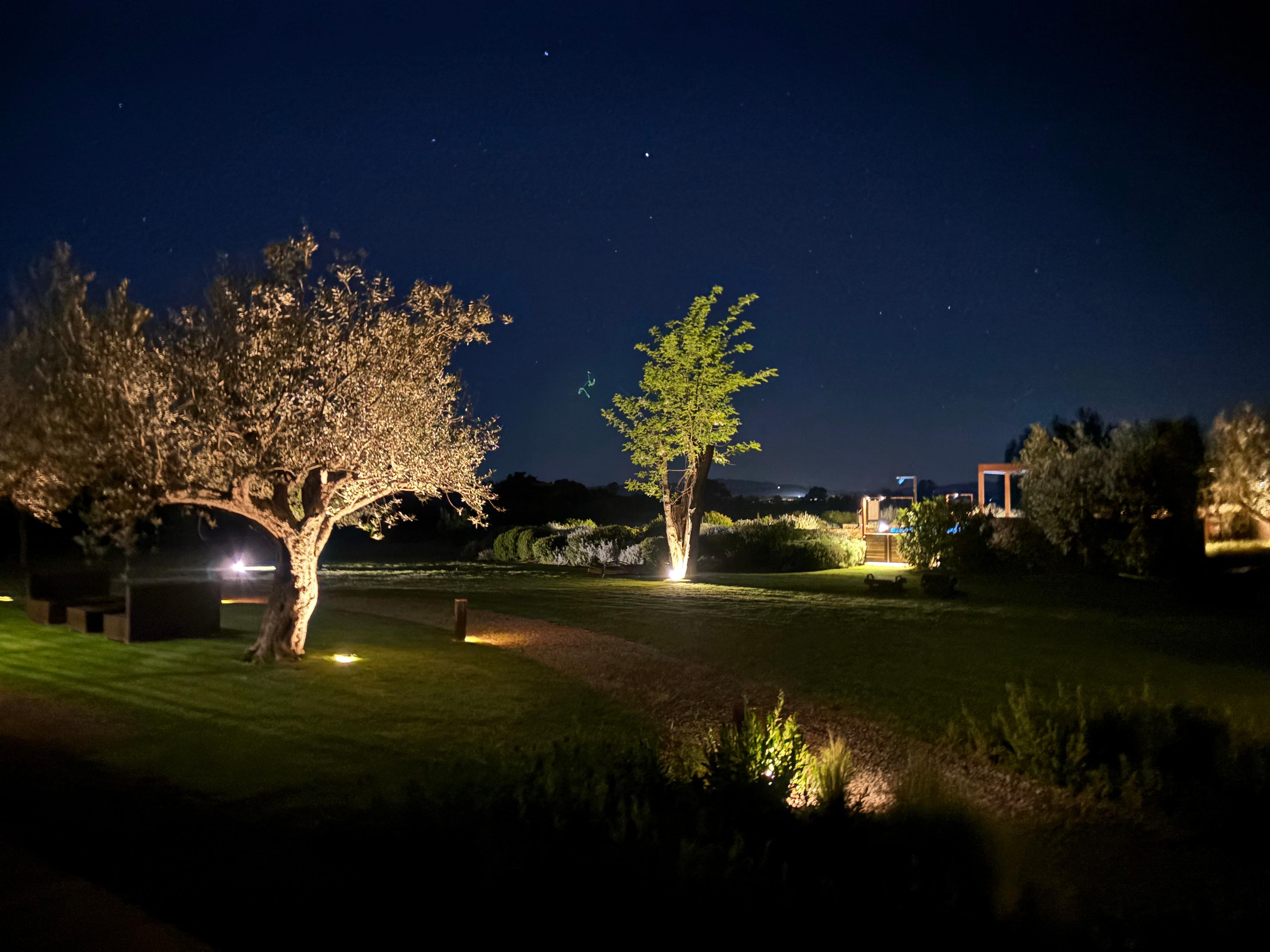 Grounds at night 