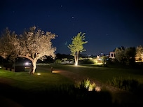 Grounds at night
