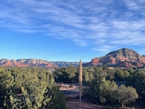 View from the master bedroom of home.