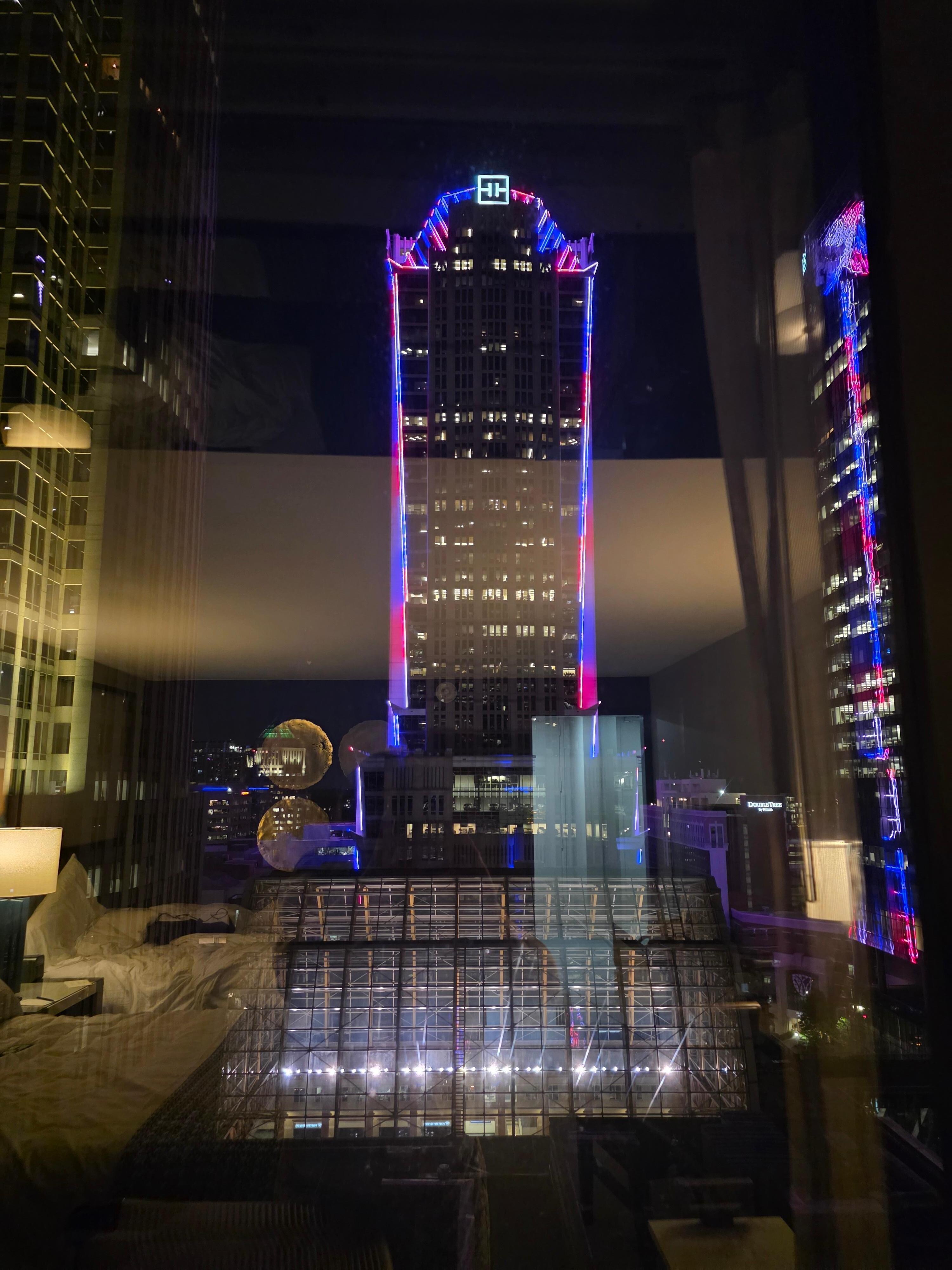 Nighttime lit up 