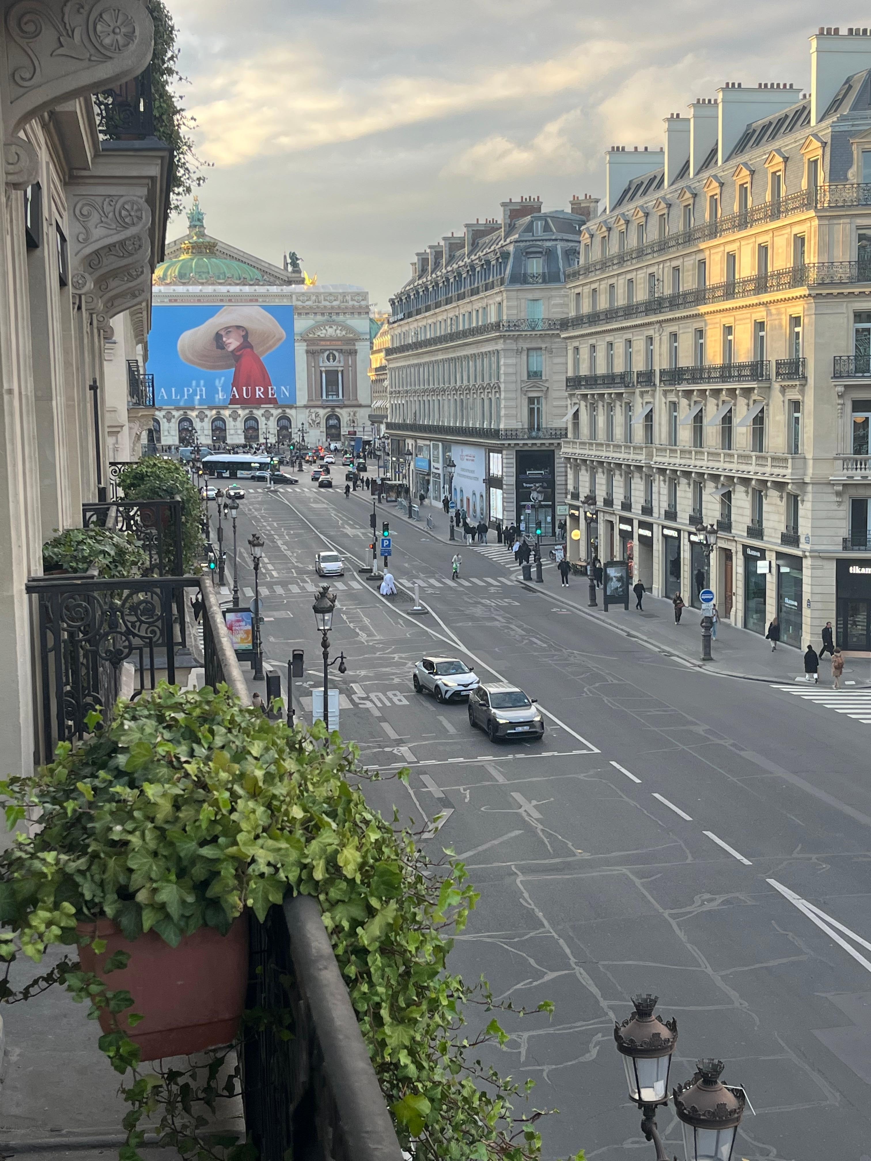 View from our balcony towards the Opera House